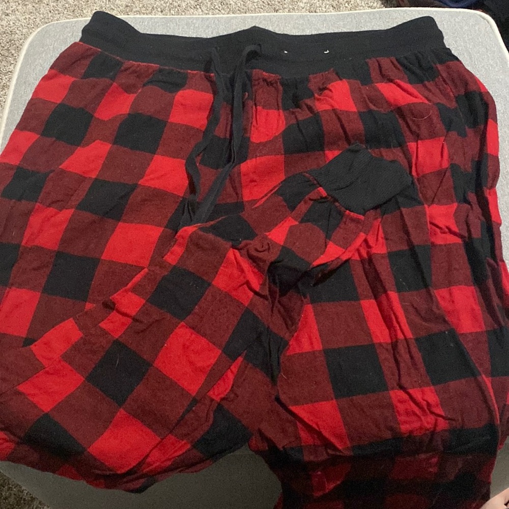 Plaid pajama jogger. Super cute and comfy. Practically brand new.